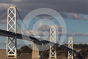 San Francisco Bay Bridge at Dusk