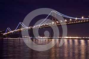 San Francisco Bay Bridge at Night