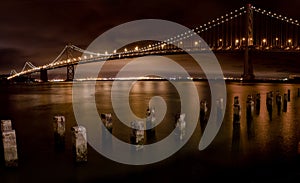 San Francisco Bay Bridge at Night