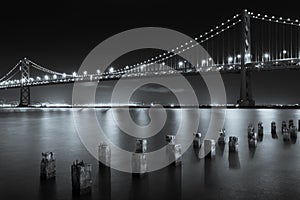 The San Francisco Bay Bridge at Night