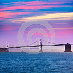San Francisco Bay bridge from Pier 7 California