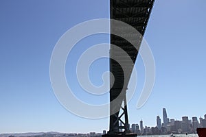 San Francisco, Bay bridge from the water