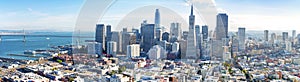 San Francisco bay skyline panorama