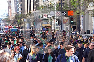 San Francisco`s 168th annual Saint Patrick`s Day Parade