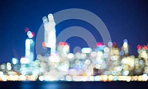 San francisco california cityscape skyline at night