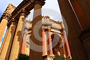 San Francisco, California: detail view of the Palace of Fine Arts