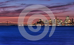 San Francisco, California Skyline at Sunrise