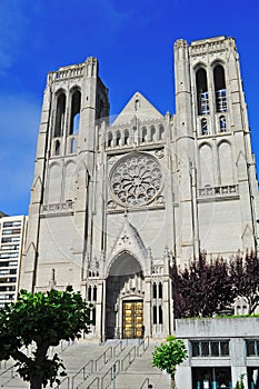 San Francisco, Grace Cathedral, rose window, architecture, Nob Hill, episcopal, California, United States of America, Usa photo