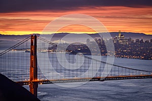 San Francisco City at Sunrise