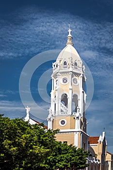 San Francisco de Asis Church Tower in Casco Viejo - Panama City, Panama