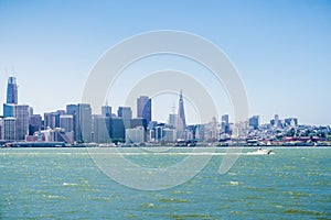 San Francisco downtown panoramic view, California