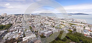 San Francisco downtown skyline panorama