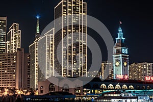 San Francisco Embarcadero at Night