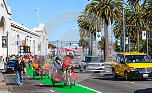 San Francisco Embarcadero Pedicab Bicycle Taxis