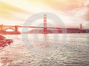 San Francisco Golden Gate Bridge in California USA