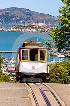 San francisco Hyde Street Cable Car California