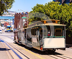 San francisco Hyde Street Cable Car California