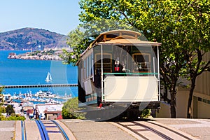 San francisco Hyde Street Cable Car California