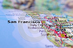 San Francisco on map