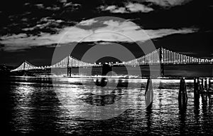 San Francisco Oakland Bay Bridge in San Francisco, California, USA