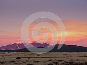 San Francisco Peaks alpenglow photo