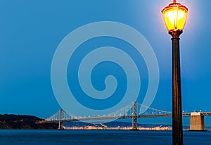 San Francisco Pier 7 sunset in California