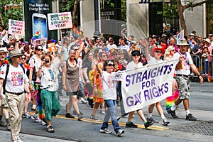 San Francisco Pride Parade Straights for Gay Rights Group