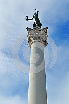 San Francisco, public monument, Goddess of Victory, statue, Union Square, California, United States of America, Usa