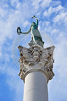 San Francisco, public monument, Goddess of Victory, statue, Union Square, California, United States of America, Usa