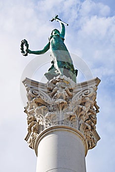 San Francisco, public monument, Goddess of Victory, statue, Union Square, California, United States of America, Usa