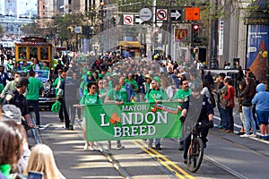 San Francisco`s 168th annual Saint Patrick`s Day Parade