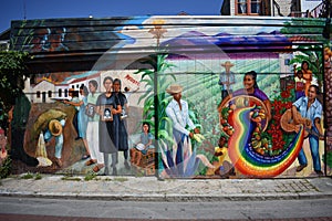 San Francisco`s world recognized Balmy Alley murals, 29.