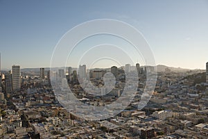 San Francisco skyline from above