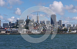 San Francisco skyline from the Bay