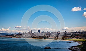 San francisco skyline including crissy field