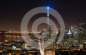 San Francisco skyline (night)