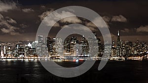 San Francisco skyline at night