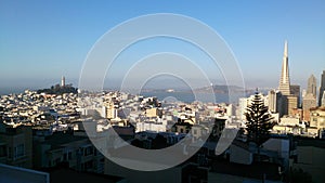 San Francisco skyline from Nob hill photo