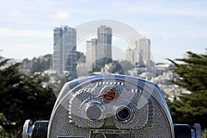 San Francisco tourist telescop