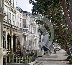 San Francisco Victorian homes and apartments