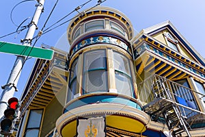 San Francisco Victorian houses in Haight Ashbury California