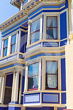 San Francisco Victorian houses in Haight Ashbury California