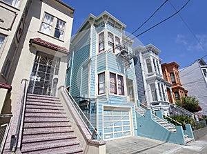 San Francisco Victorian style homes