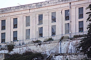 San Francisco. View on Prison Alcatraz. Maximum high security federal prison.