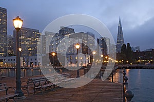 San Francisco Waterfront at Night