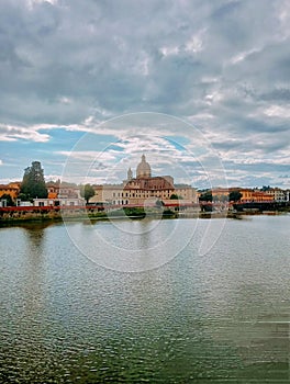 San Frediano Castle on Arno River in Florence,Tuscany,Italy photo