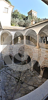 San Fruttuoso abbey panorama