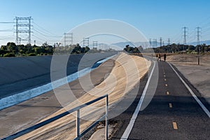 San Gabriel River Bike Trail in Los Angeles area