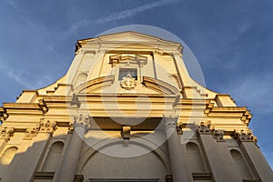 SAN GAUDENZIO BASILICA DOME AND HISTORICAL BUILDINGS IN NOVARA IN ITALY. San Gaudenzio church in Novara city, Piedmont, Italy photo