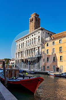 The San Geremia, elegant 18th century church in Venice, Italy